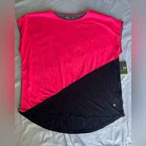 Xersion Activewear Top Womens Size XL Colorblock Boxy Casual Athleisure NWT